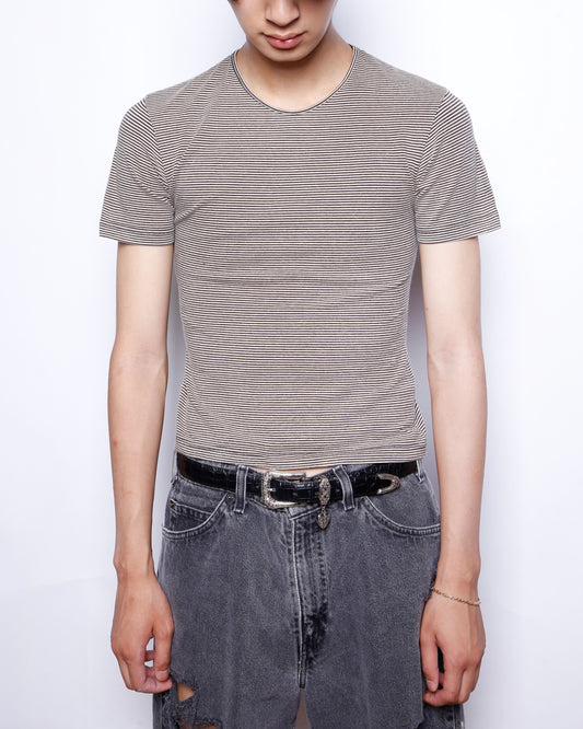 vintage border skinny cut sew