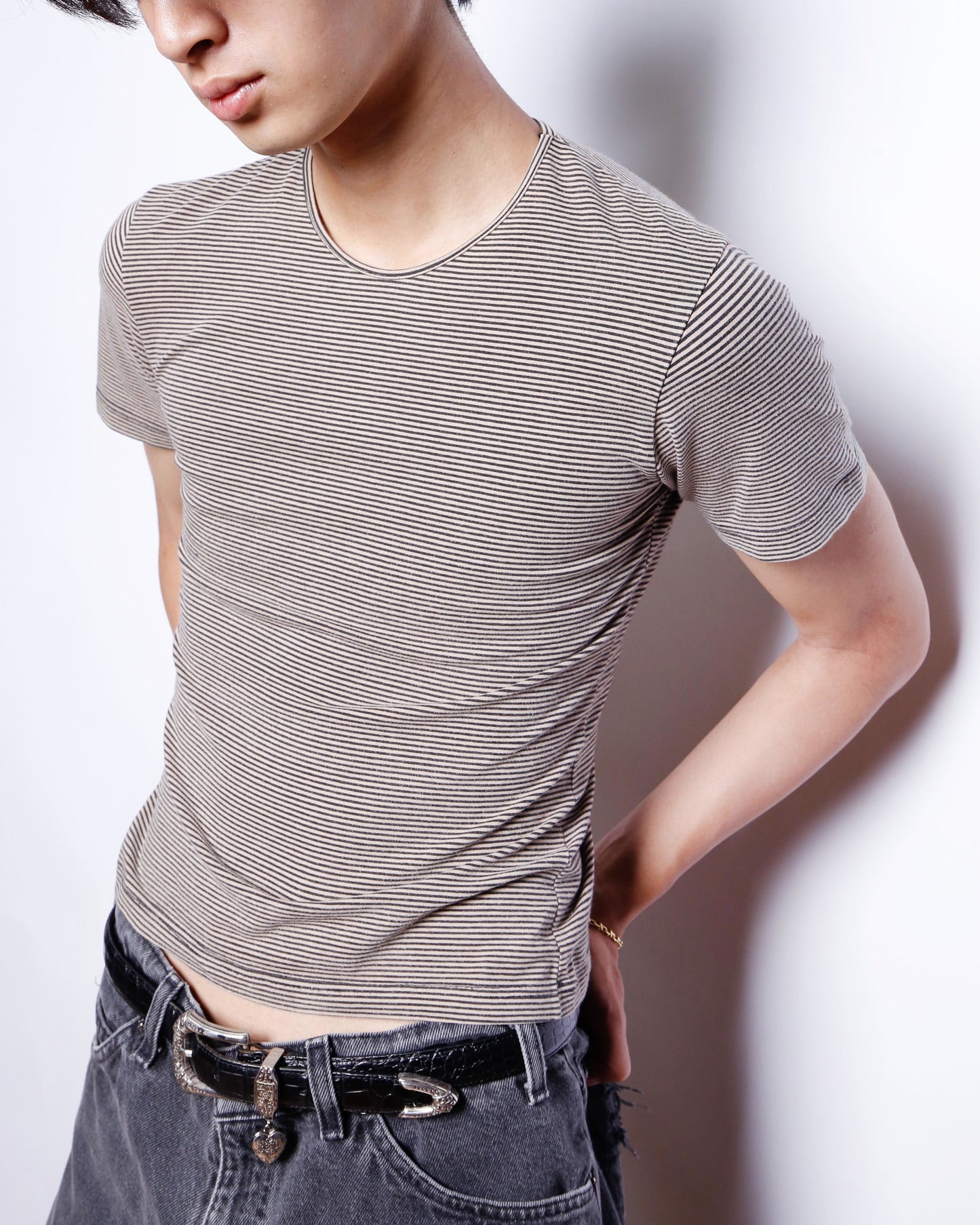 vintage border skinny cut sew