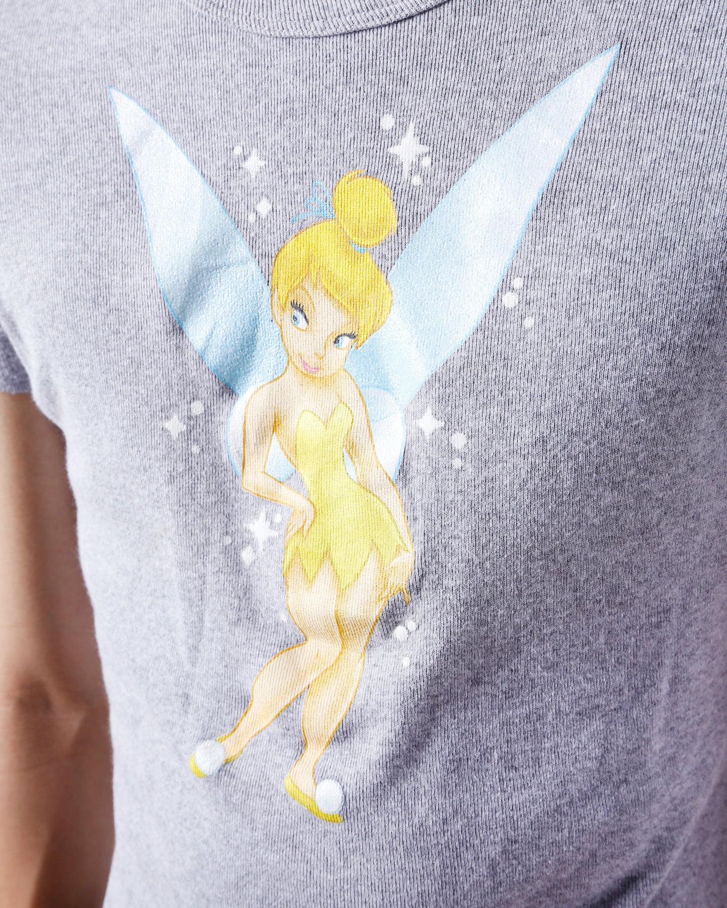 vintage 00's disney tinkerbell skinny t-shirt