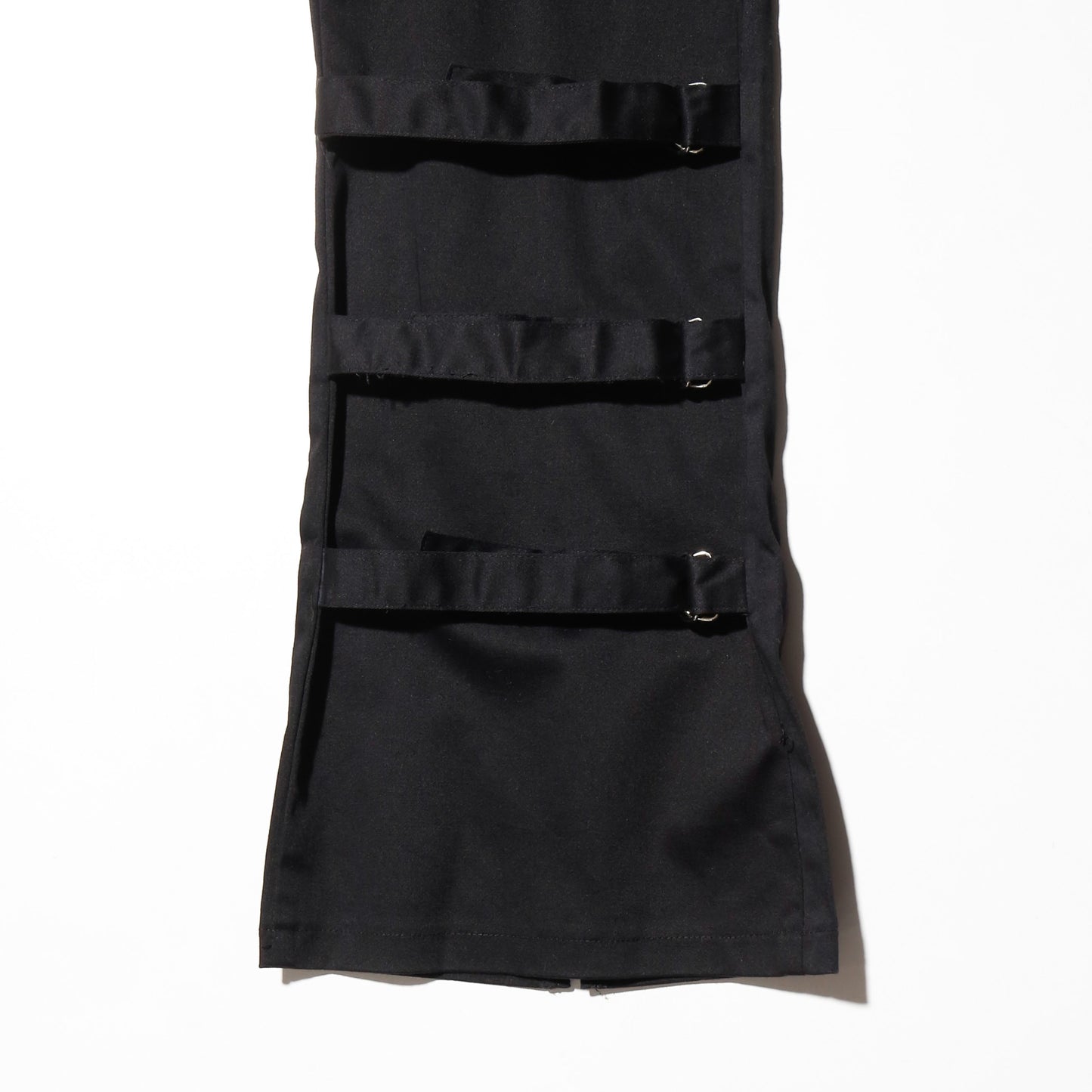 vintage random zip bondage flare trousers