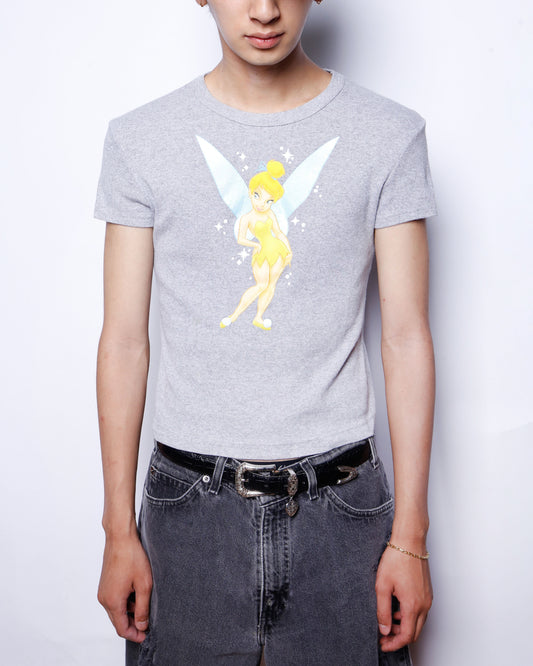 vintage 00's disney tinkerbell skinny t-shirt