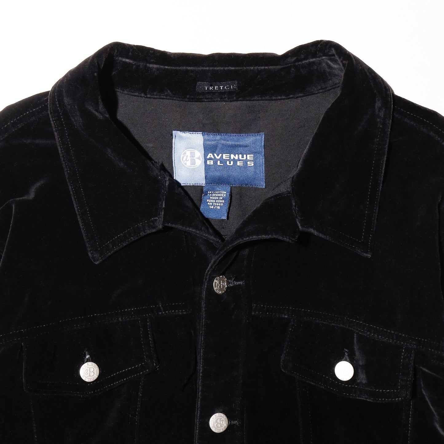 vintage velvet trucker set up