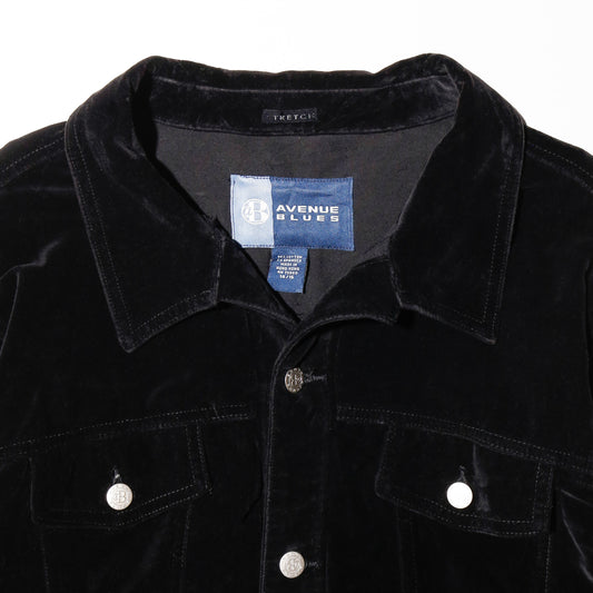 vintage velvet trucker set up