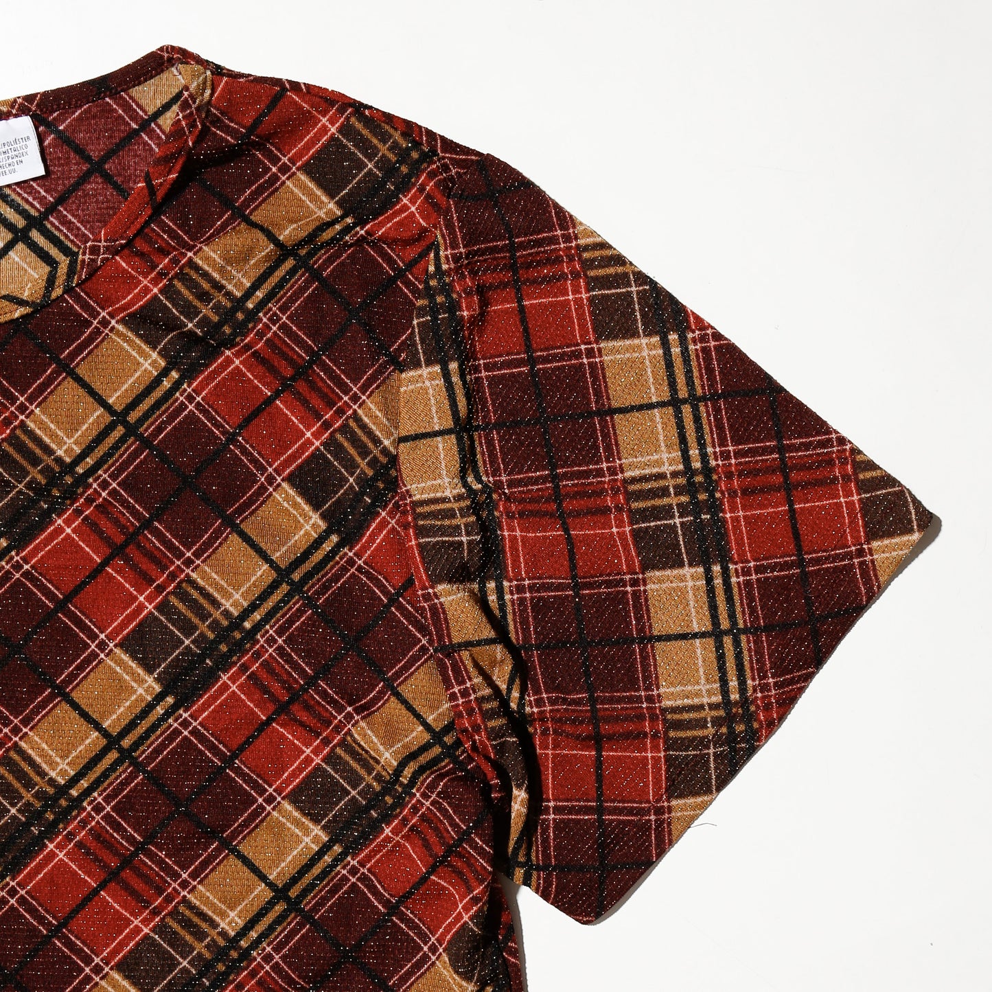 vintage bias lame check h/s