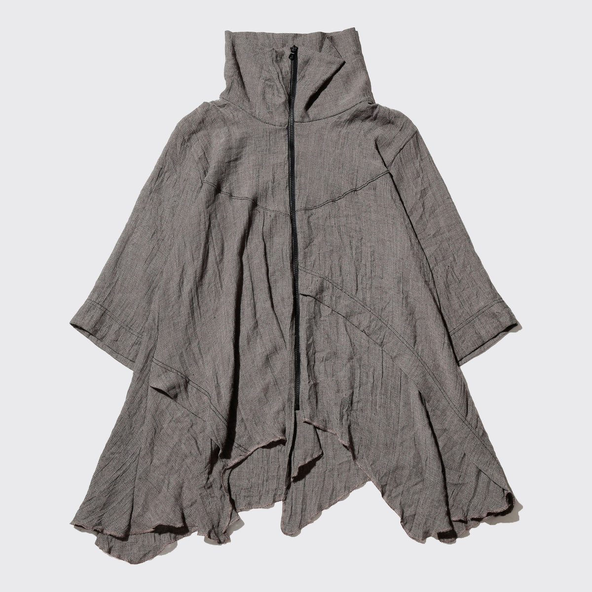 vintage distorted drape jacket
