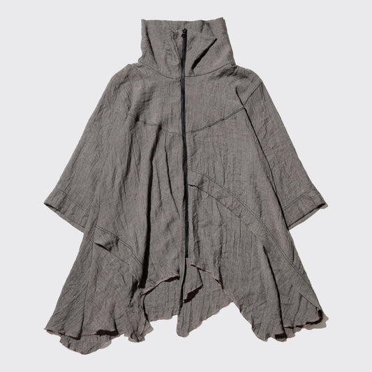 vintage distorted drape jacket