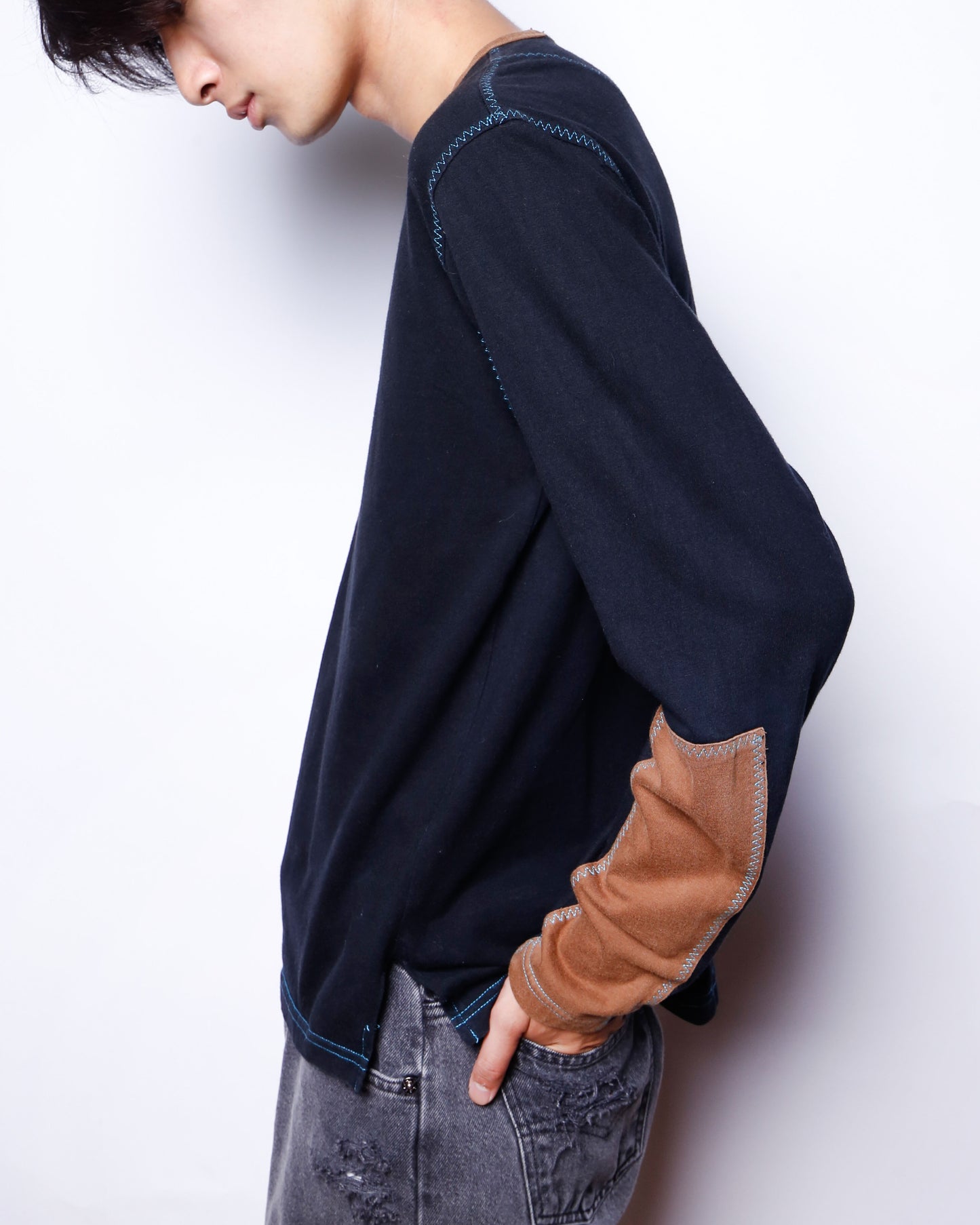 vintage stitched hybrid cut sew