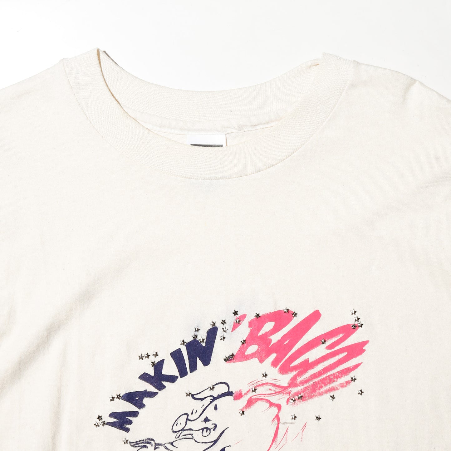 *one-off "making bagon" hand screen t-shirt