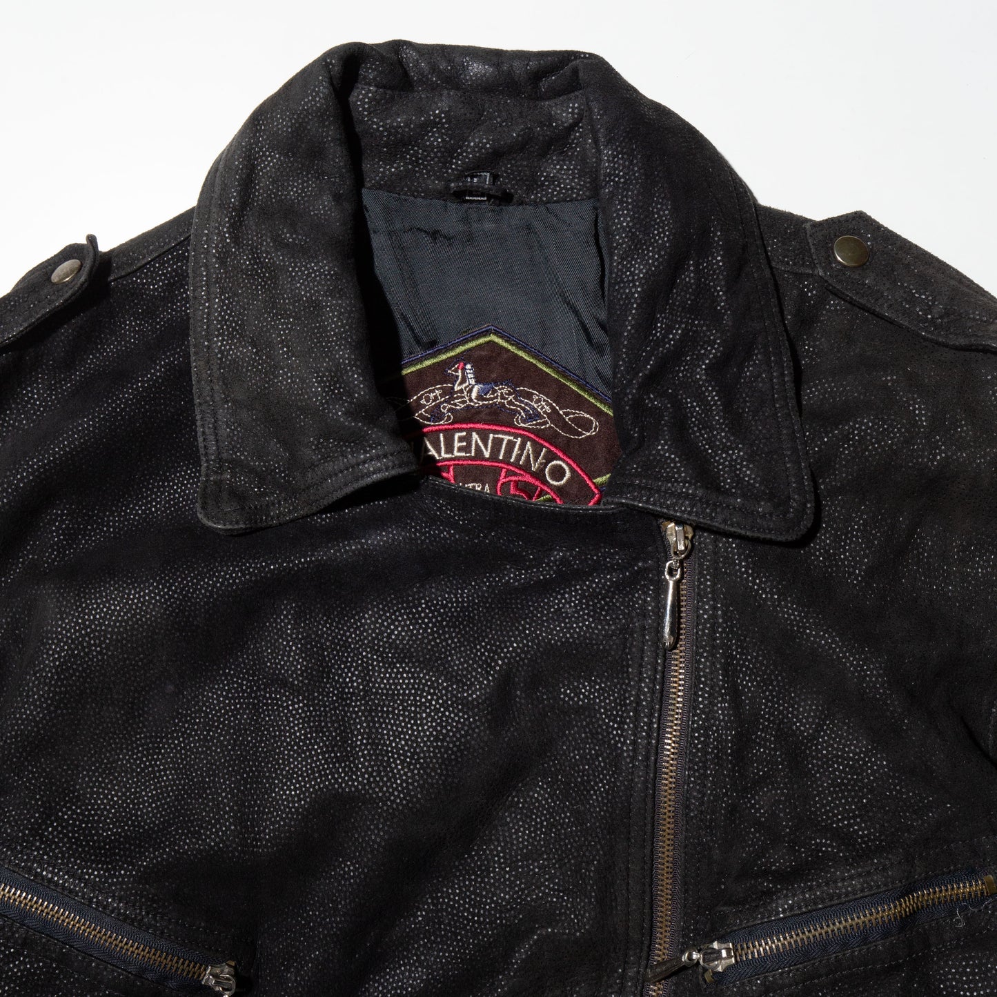 vintage riders leather coat