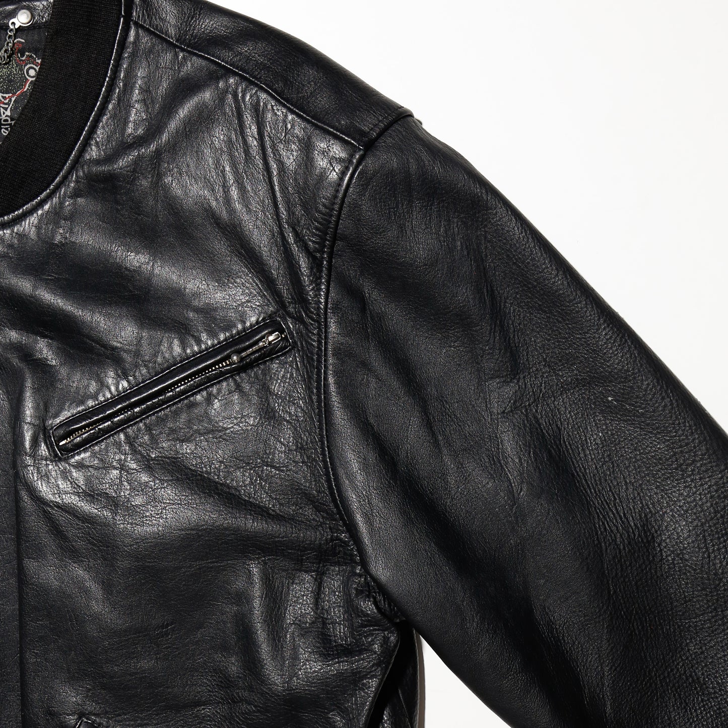 vintage 80's leather bomber jacket