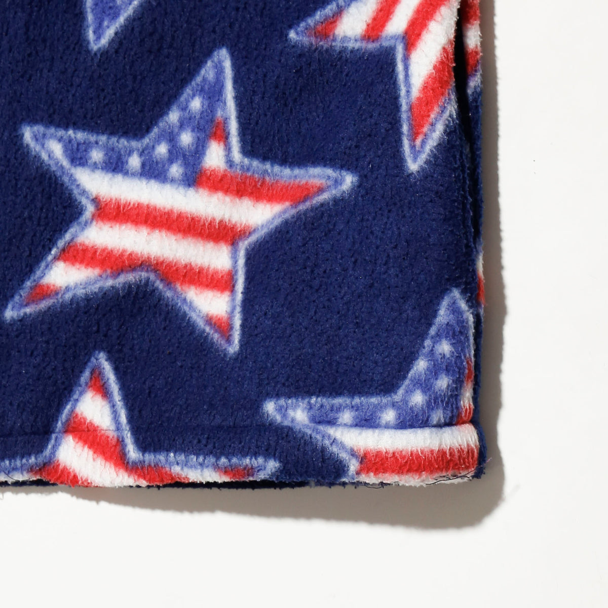 vintage flag star fleece vest