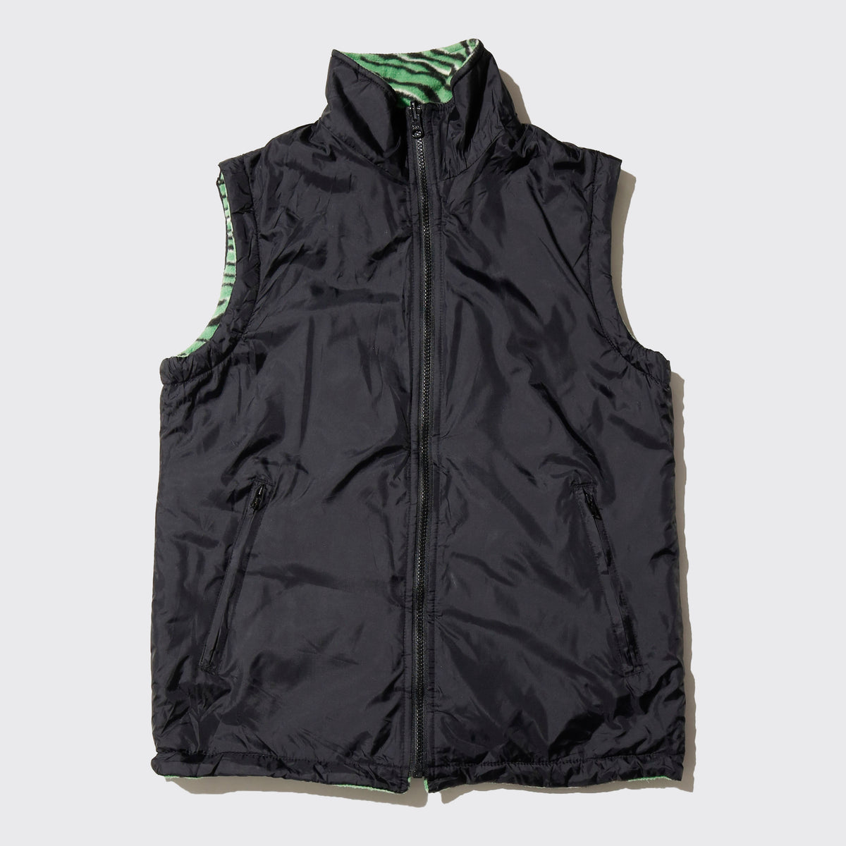vintage reversible tiger fleece vest