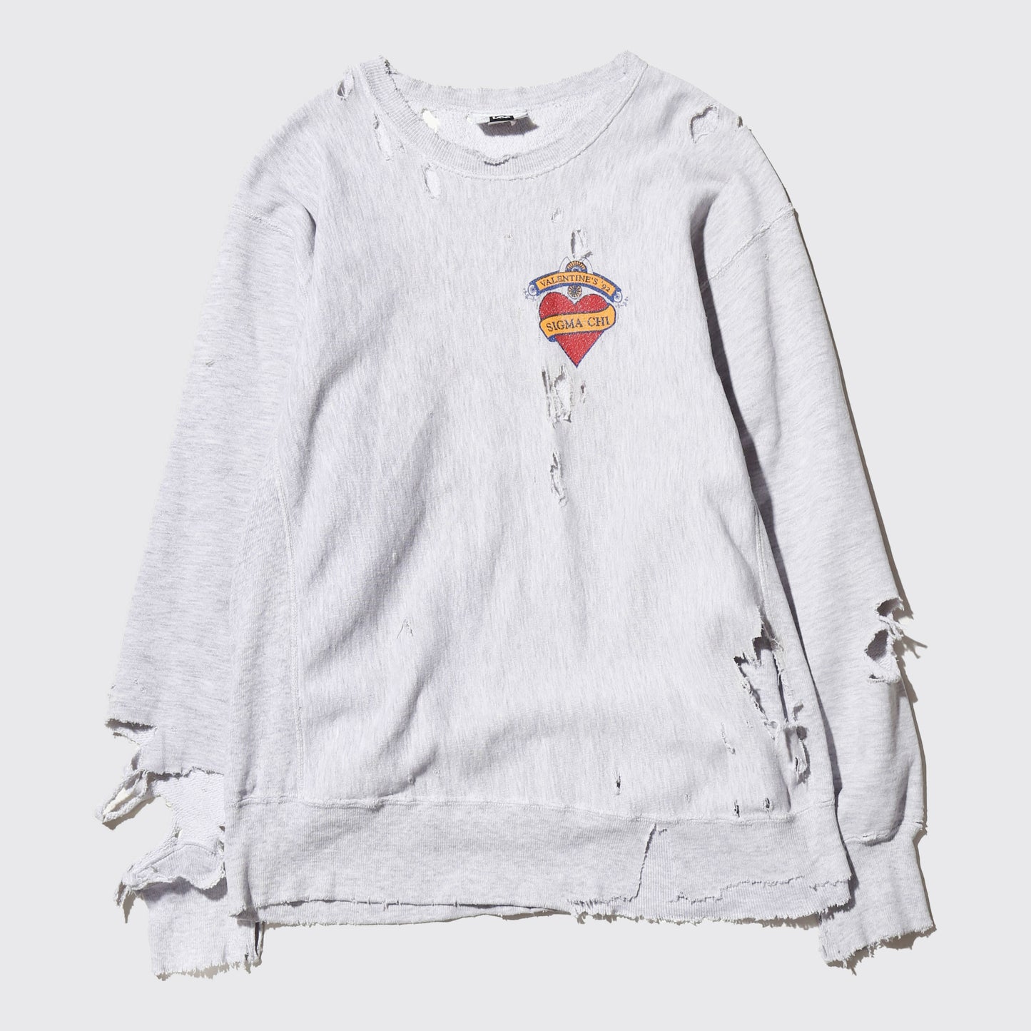 *one-off 90's lee "valentines party" broken sweat