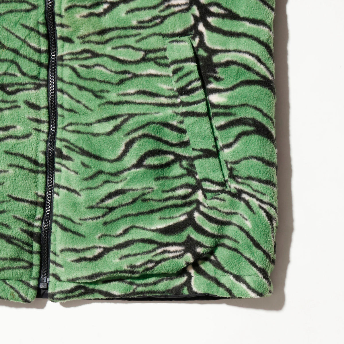 vintage reversible tiger fleece vest