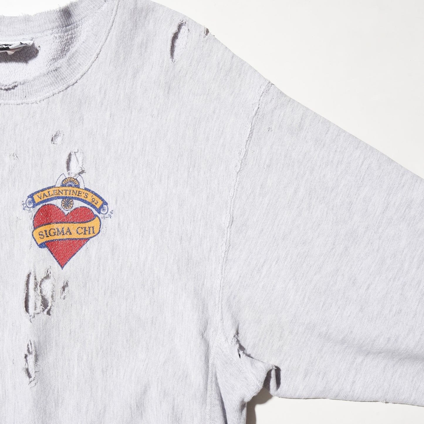 *one-off 90's lee "valentines party" broken sweat