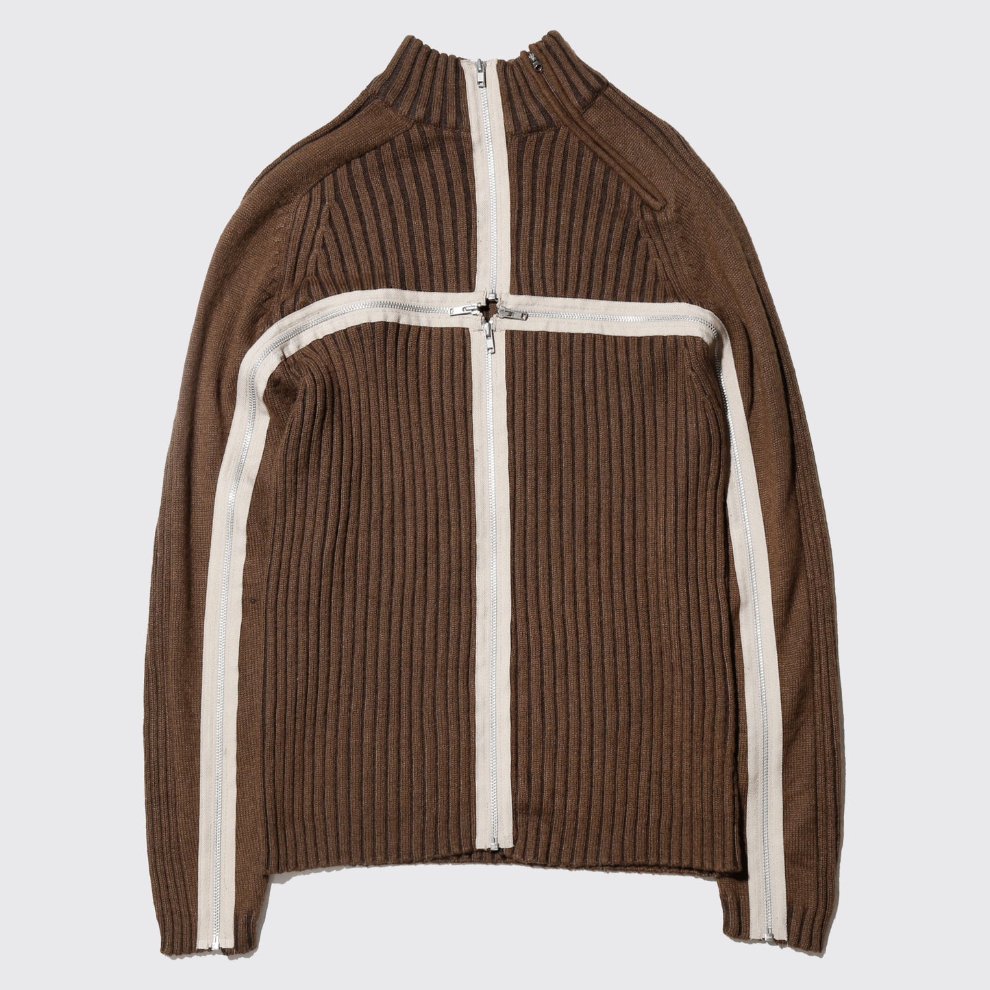 *One-off cross zip sweater