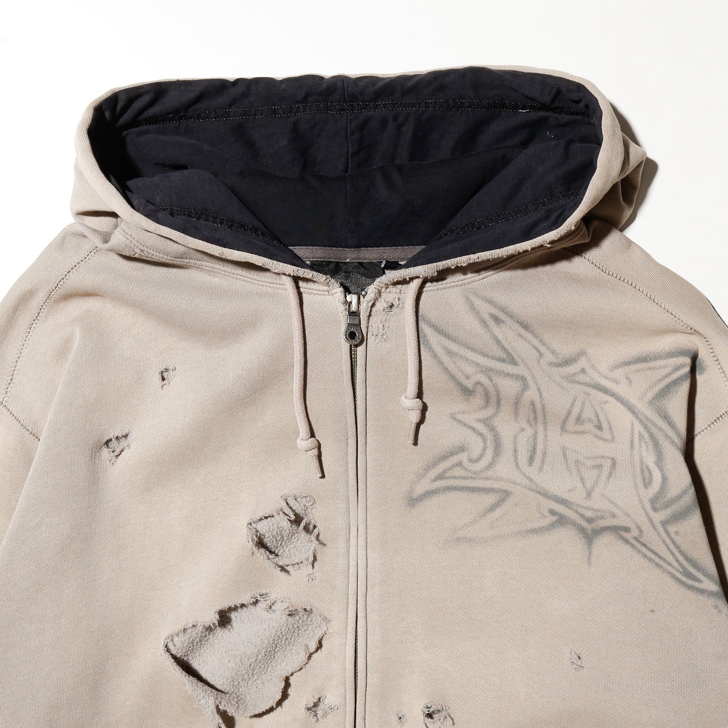 *one-off harley davidson broken hoodie