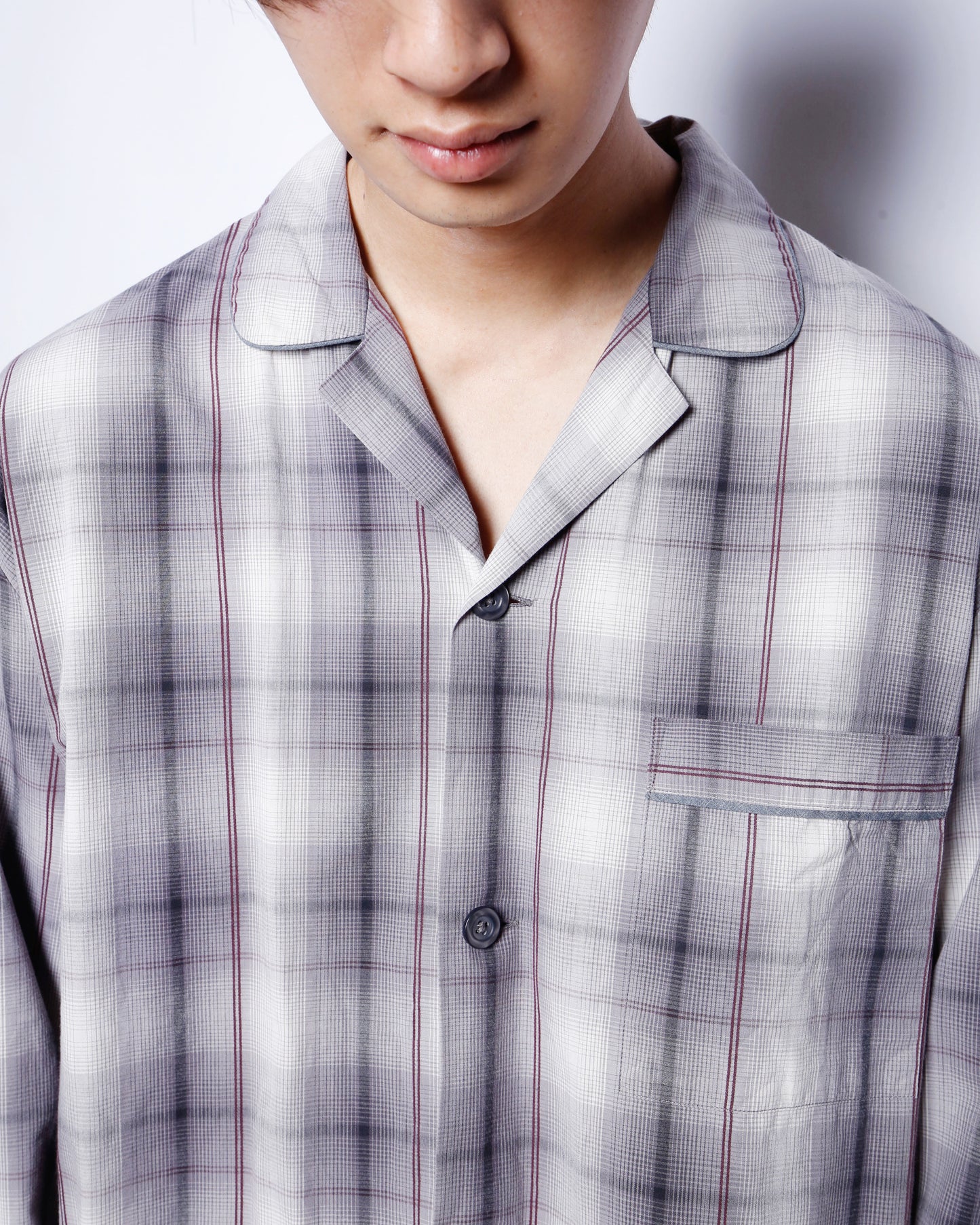 vintage 90's ombre check sleeper shirt