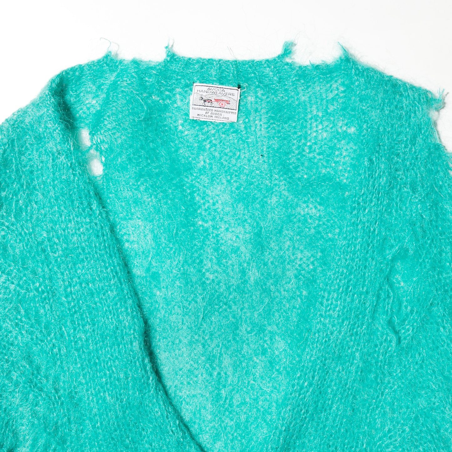 *one-off Irish hand knit broken mohair cardigan