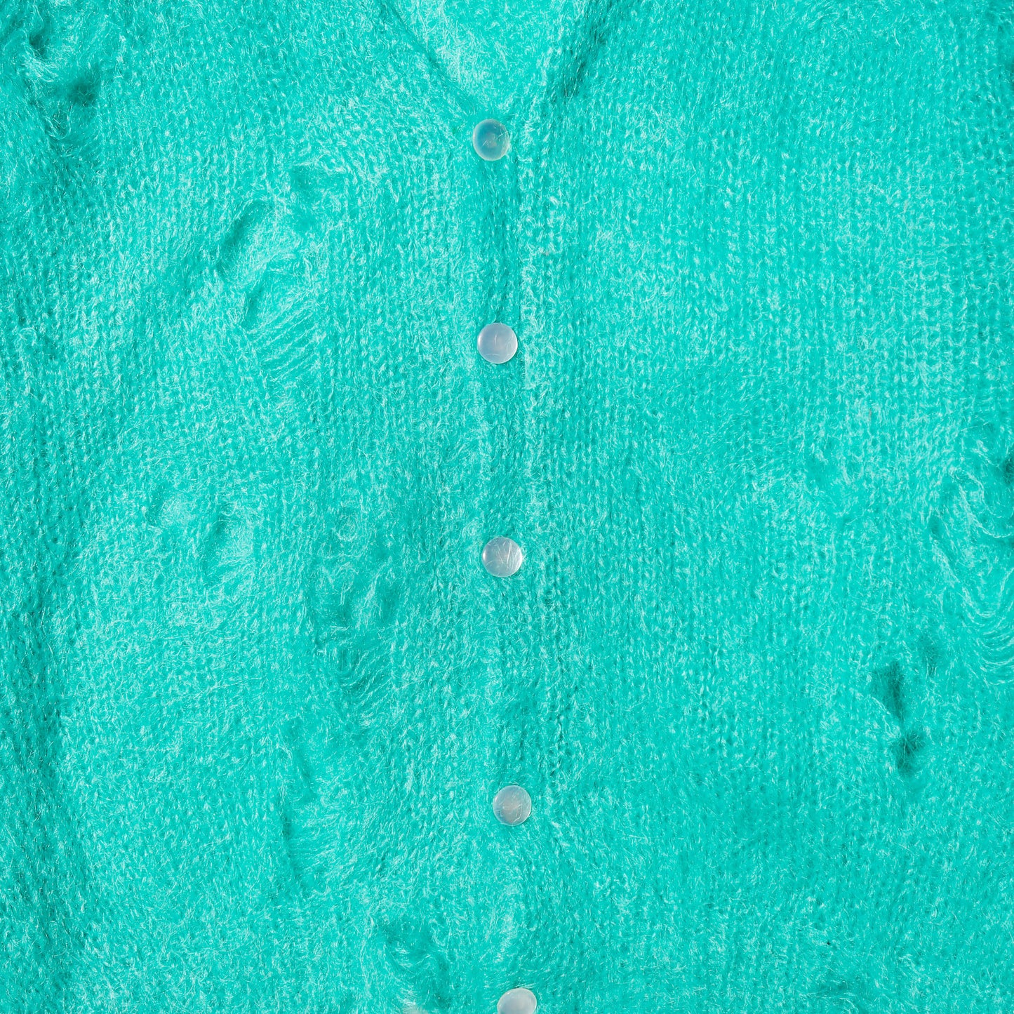 *one-off Irish hand knit broken mohair cardigan