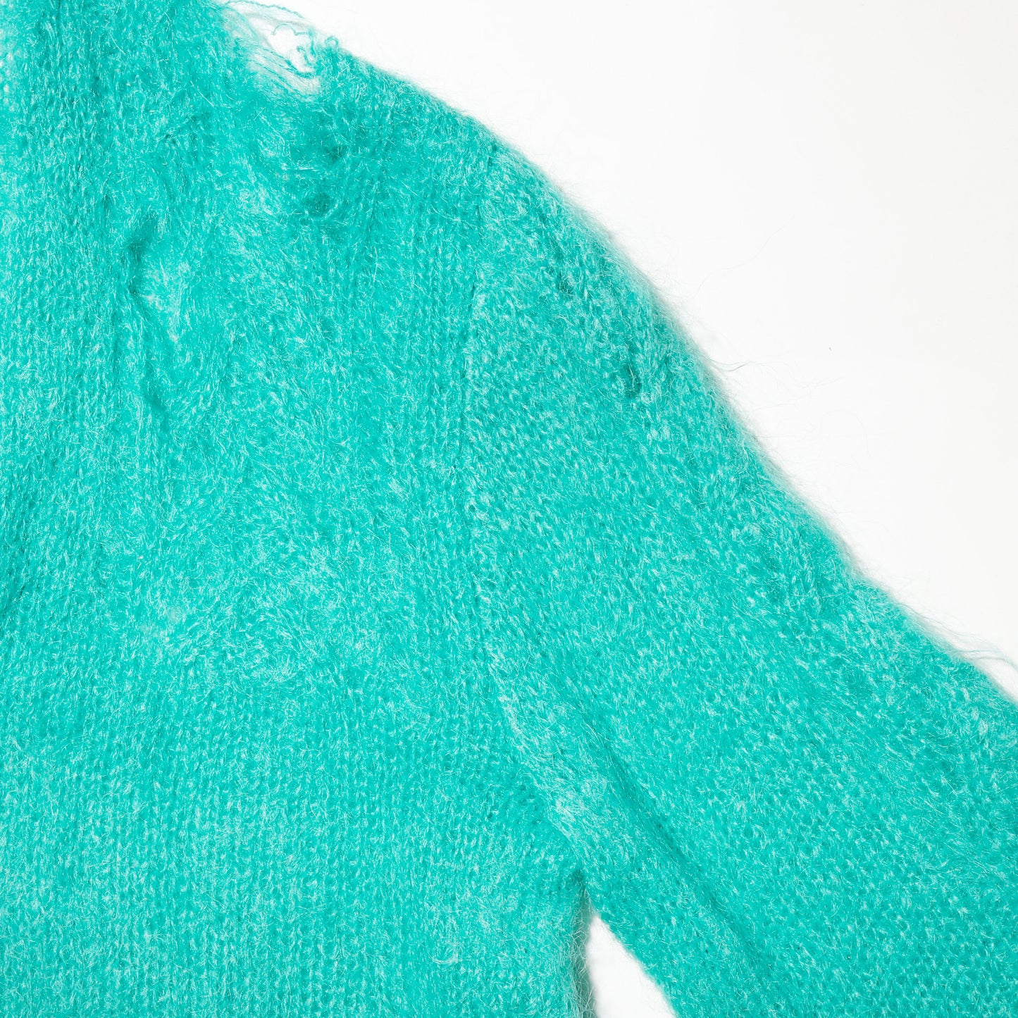 *one-off Irish hand knit broken mohair cardigan