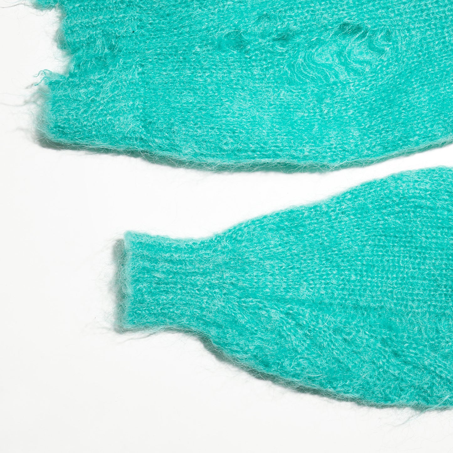 *one-off Irish hand knit broken mohair cardigan