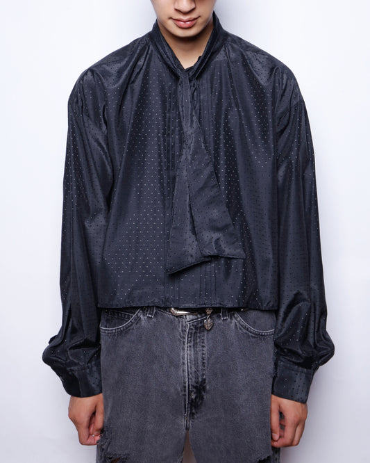 remake cropped bowtie shirt