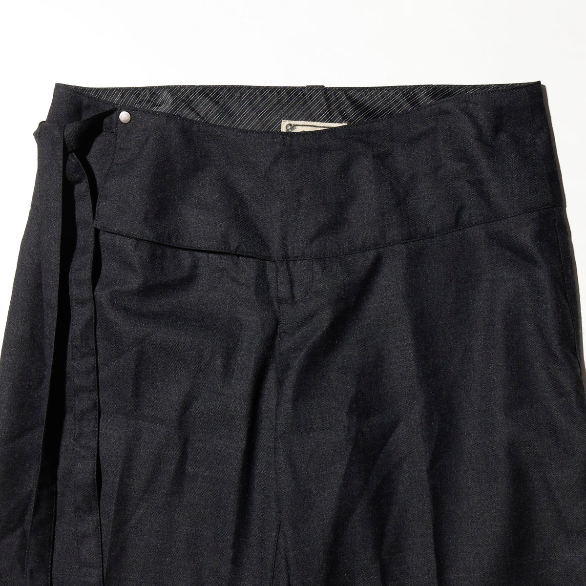 vintage low rise wrapped flare slacks