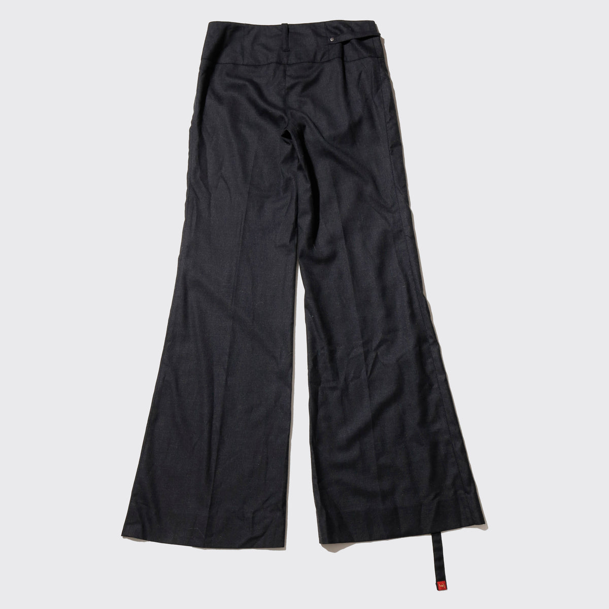 vintage low rise wrapped flare slacks