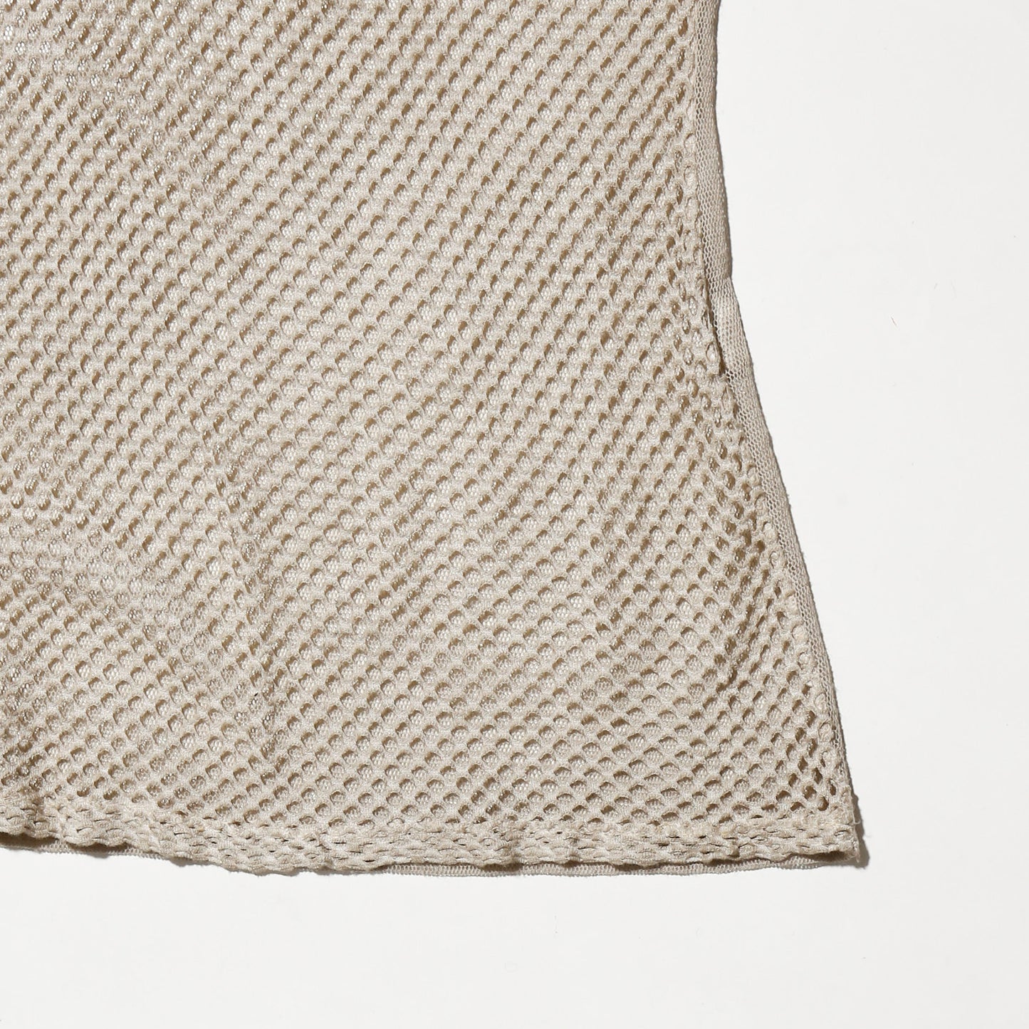 vintage henry neck mesh l/s