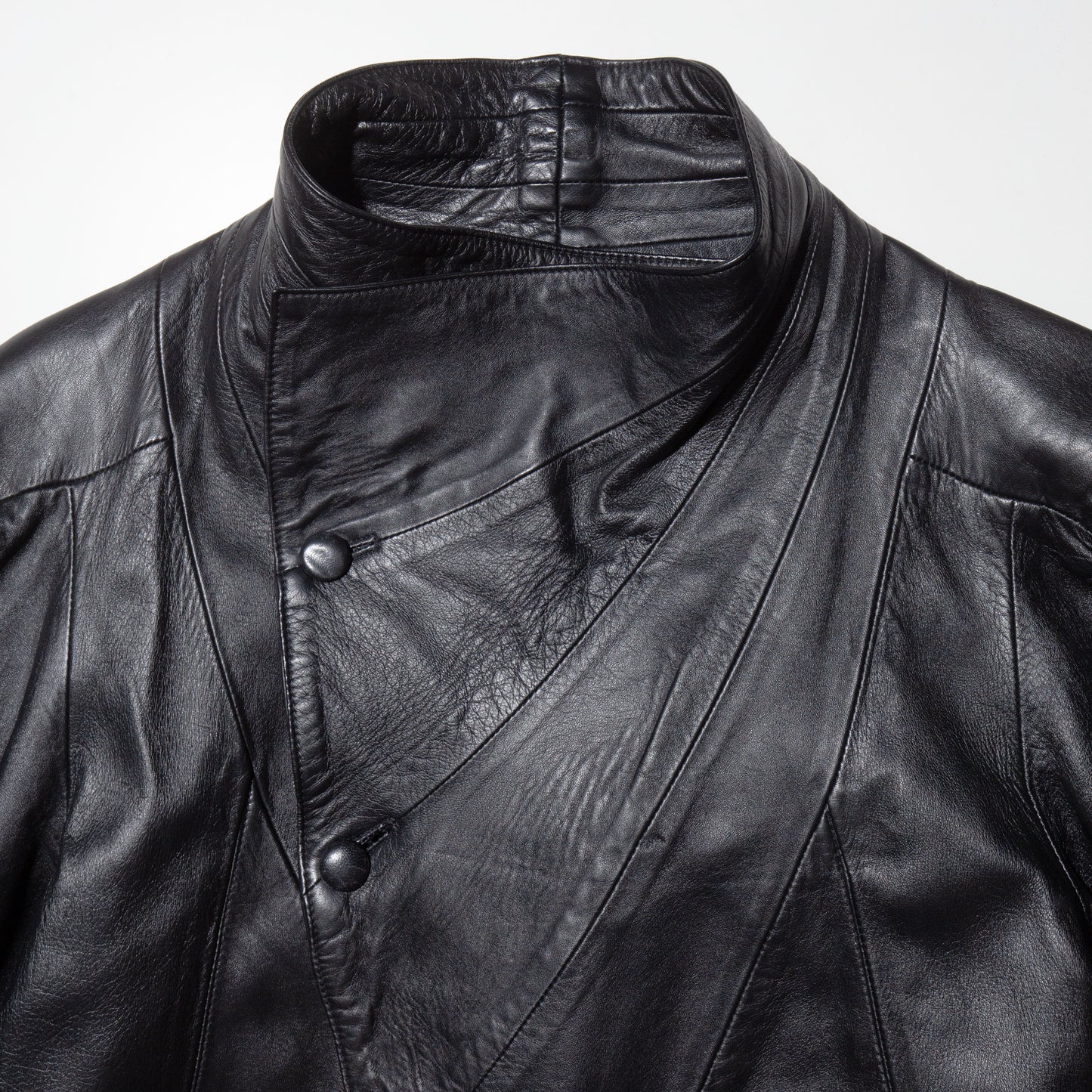 vintage bat leather coat