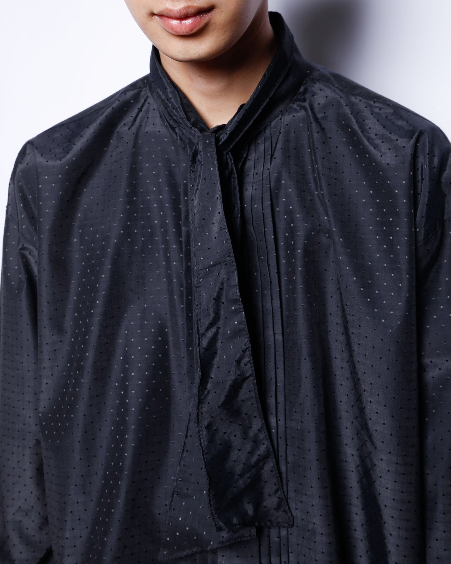 remake cropped bowtie shirt