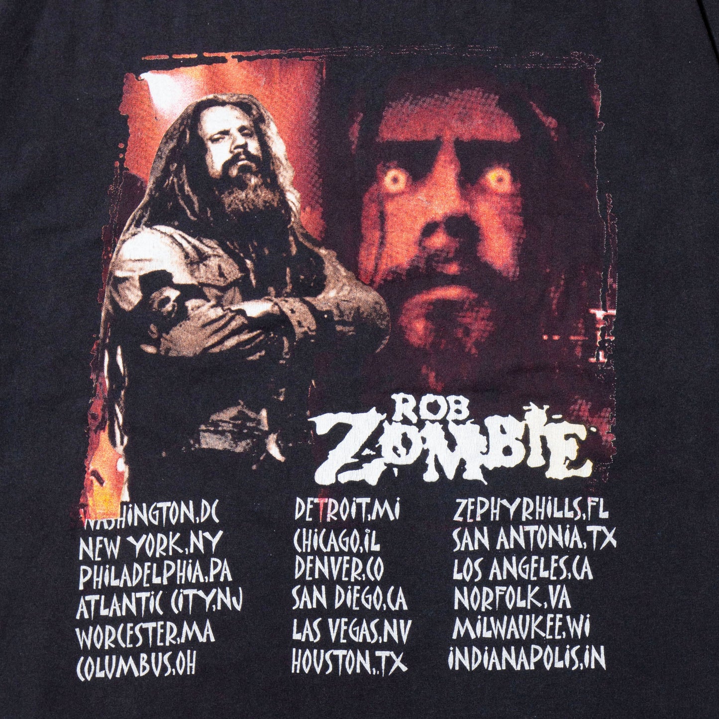 vintage 02's Rob Zombie Demon Speeding Tour t-shirt