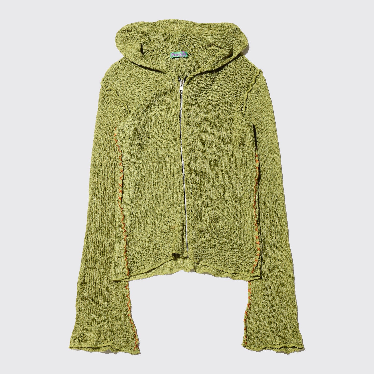 vintage cropped cult knit hoodie