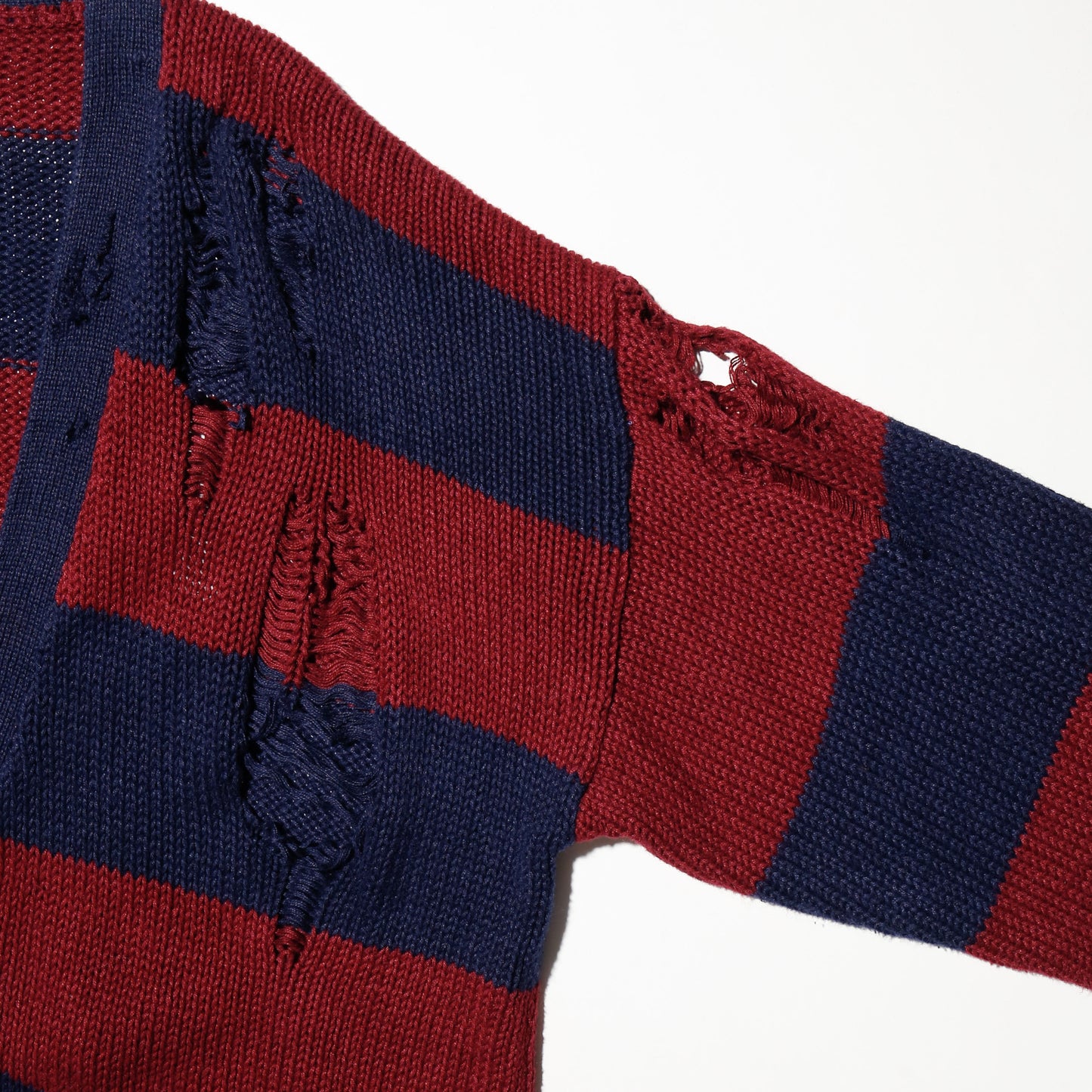 *one-off broken border cardigan