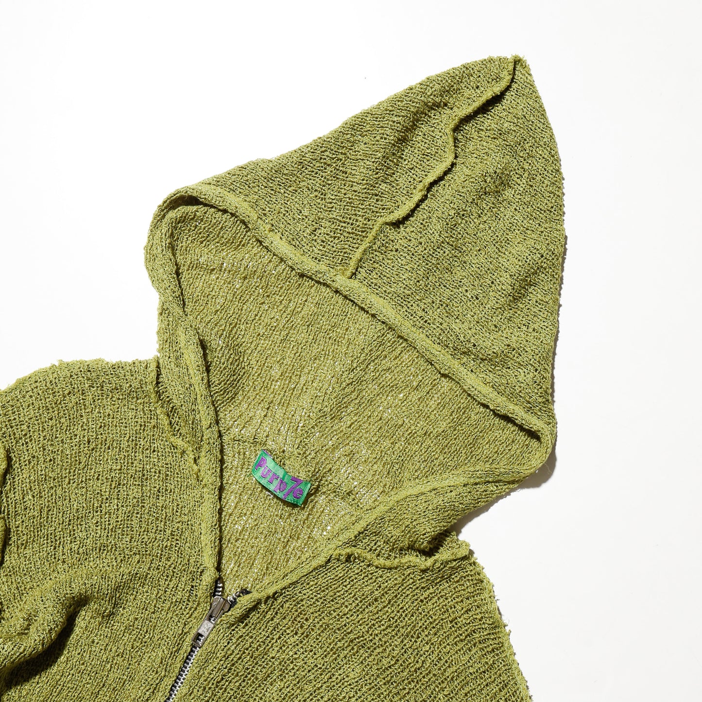 vintage cropped cult knit hoodie
