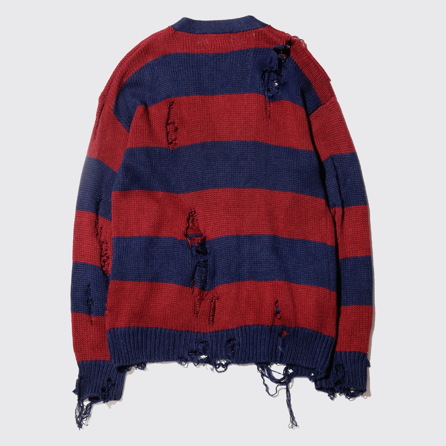 *one-off broken border cardigan