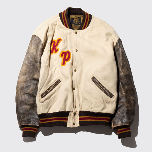 vintage delong faded varsity jacket
