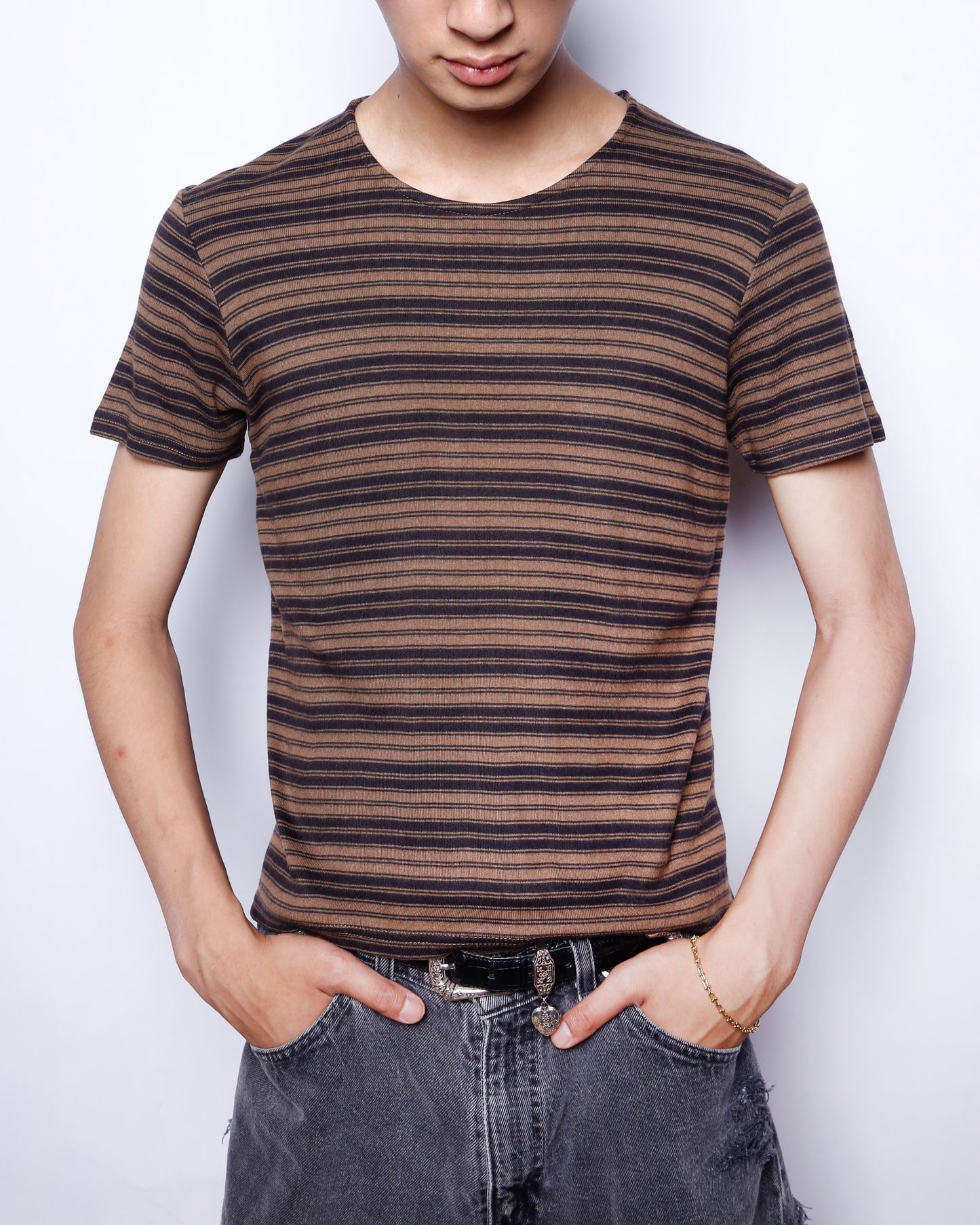 vintage border skinny cut sew