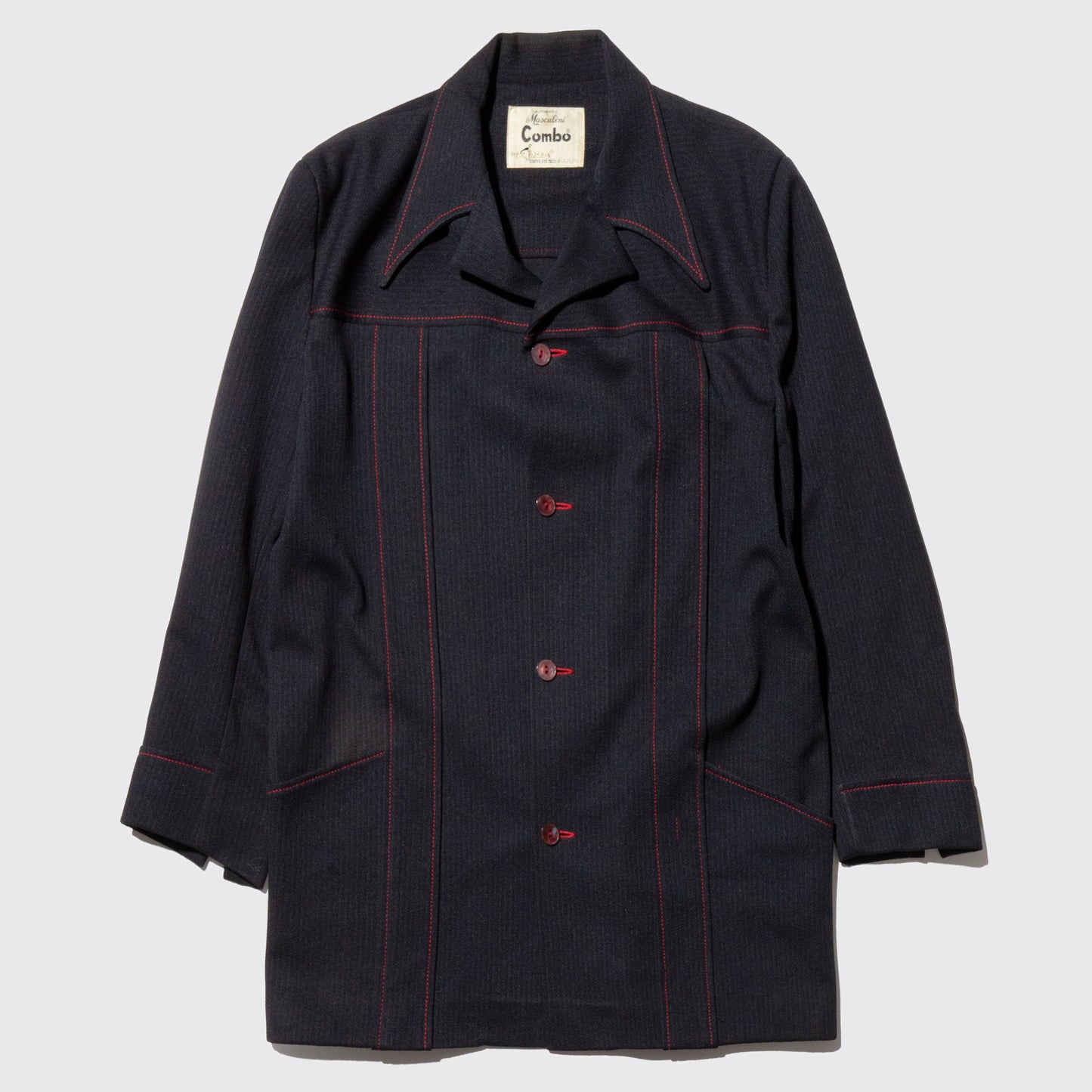 vintage open collar jacket