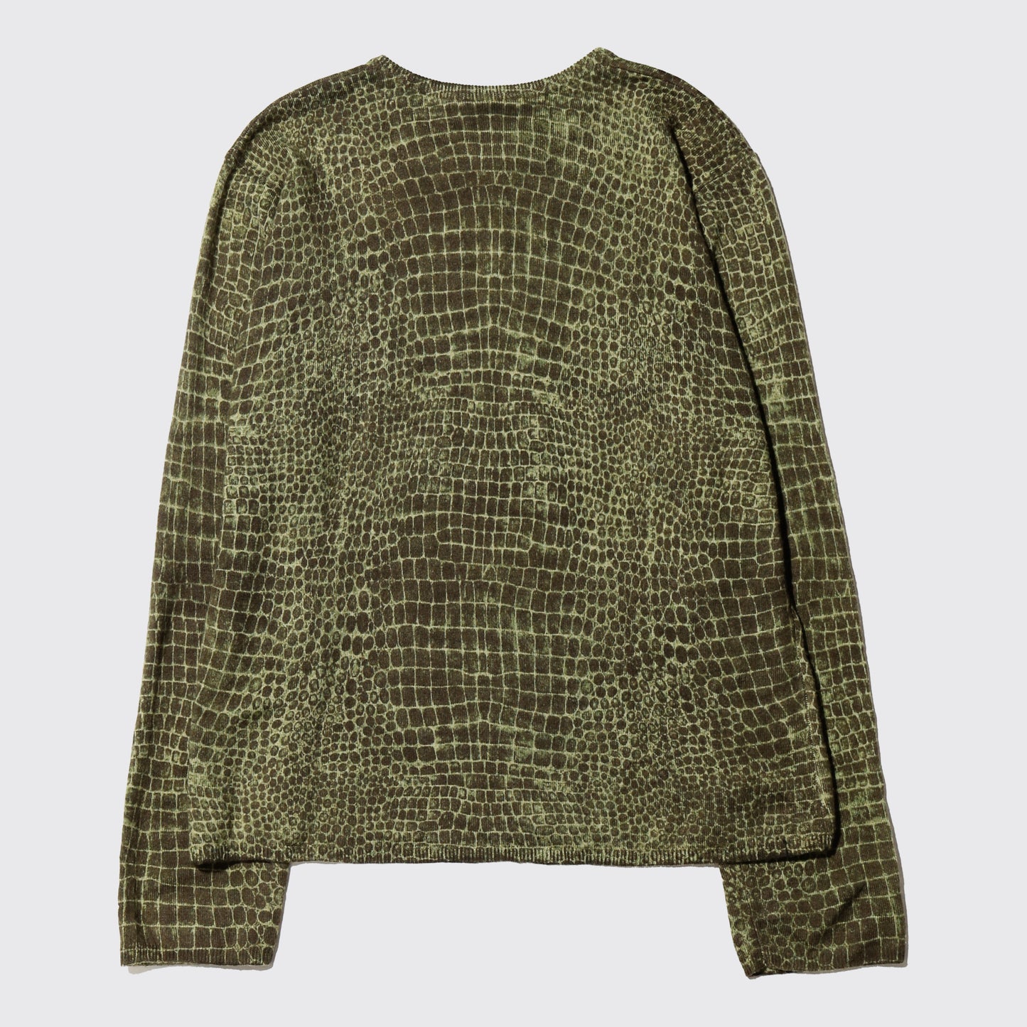 vintage croc pattern sweater