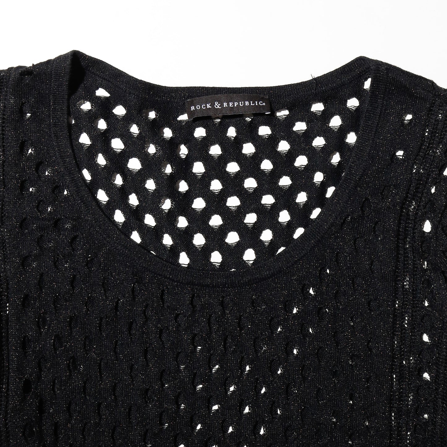vintage hole lame pullover