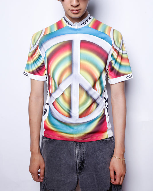 vintage peace cycling shirt