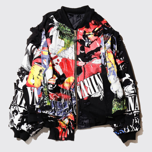 *one-off anti boot bomber jacket
