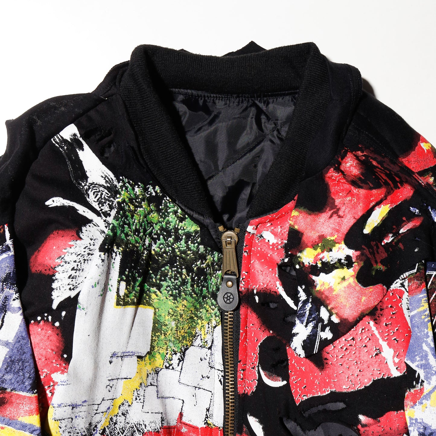 *one-off anti boot bomber jacket
