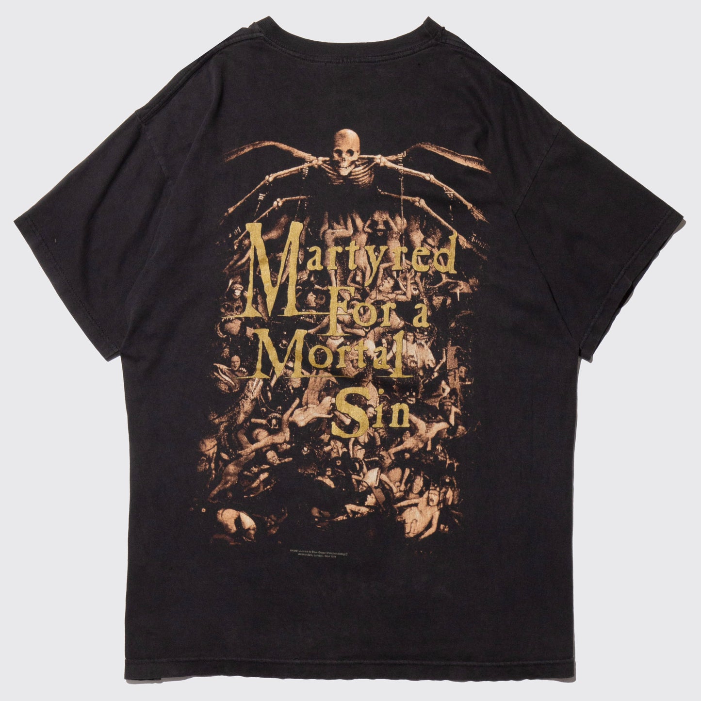 vintage 1997's Cradle Of Filth "Martyred For a Mortal Sin" t-shirt