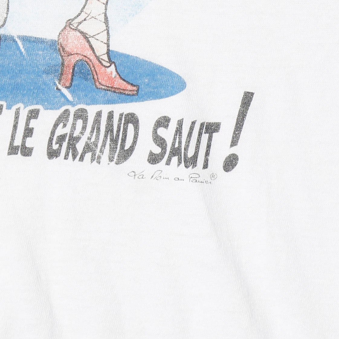 vintage 90’s euro “j’enterre ma vie de garçon” humor t-shirt