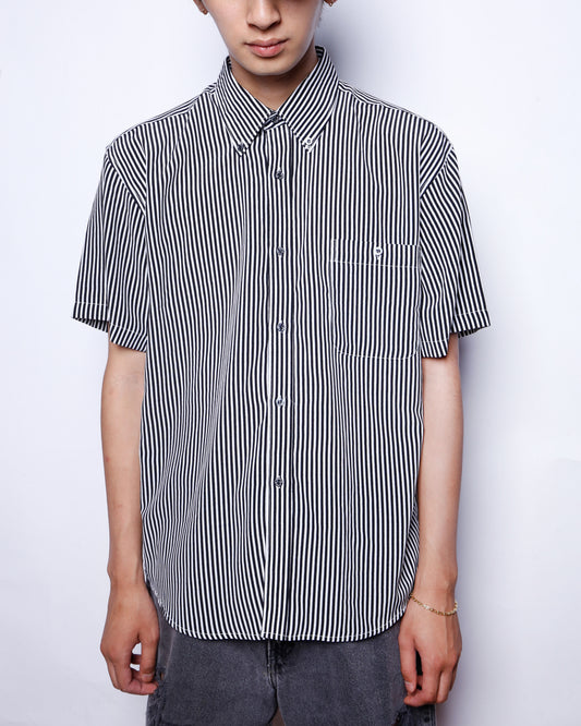 vintage striped h/s bd shirt