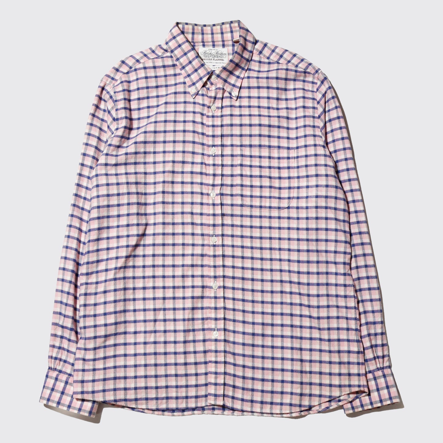 vintage brooks brothers loose pink check shirt