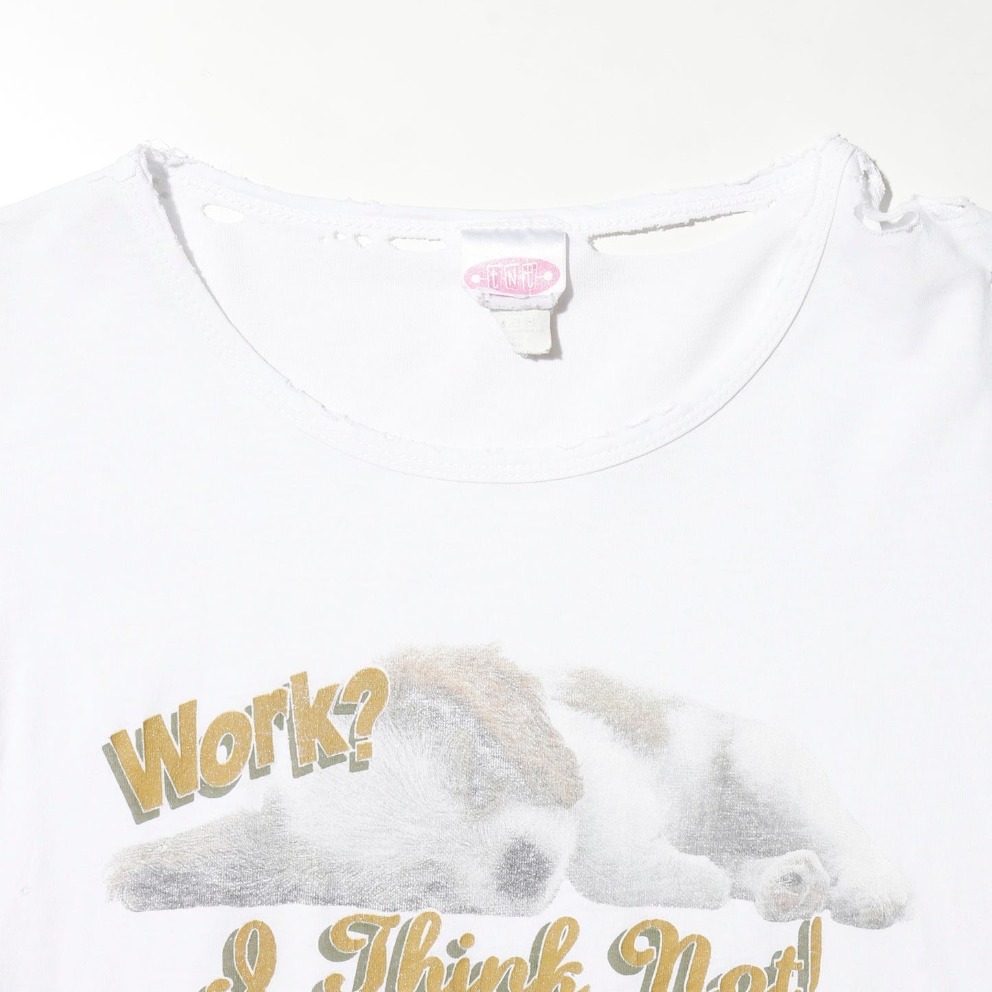 vintage puppy broken t-shirt